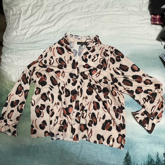 Eloquii leopard blouse - Picture 2 of 3